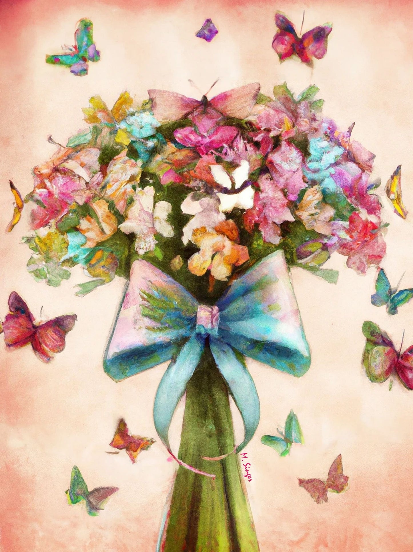 Butterfly Bouquet by Marlys Singer