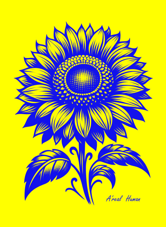 Blue Sunflower by A' real Human