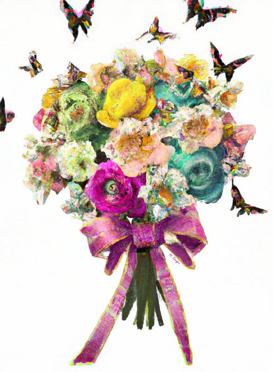 Watercolor Bouquet #5 by Marlys Singer